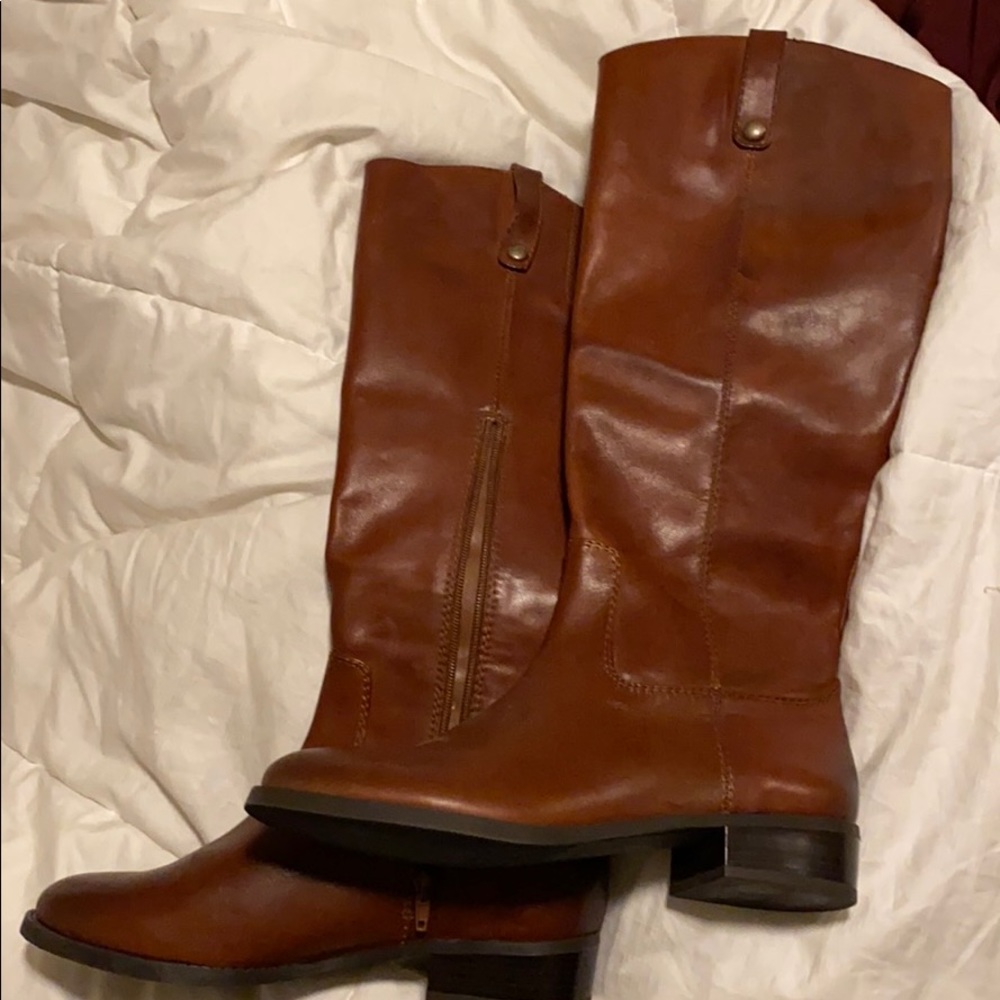 Never worn INC Brown Riding Boots